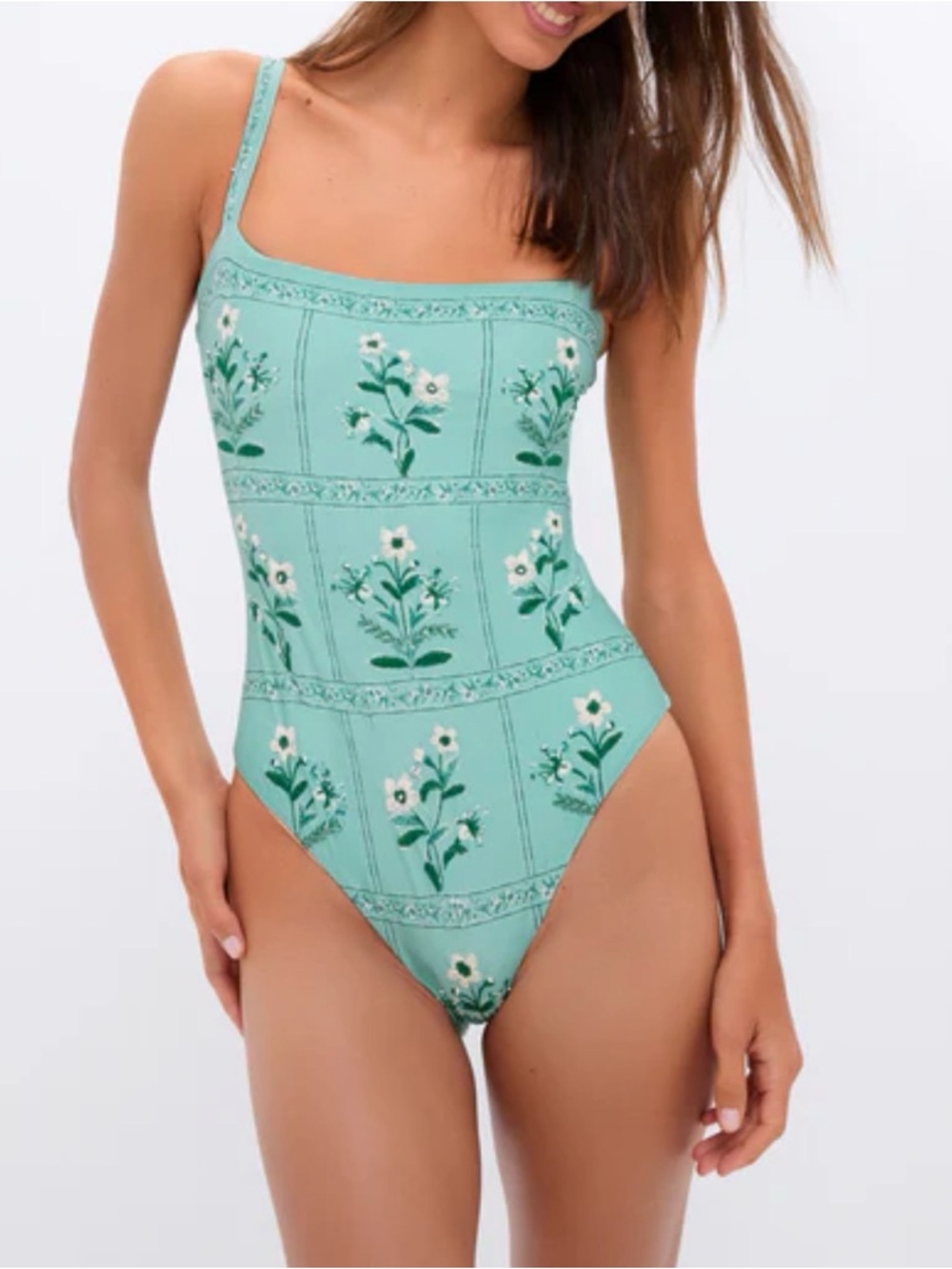AGUA BY AGUA BENDITA NWT Ceiba Durazno Embroidered one Piece size XL